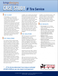JF Tire Case Study
